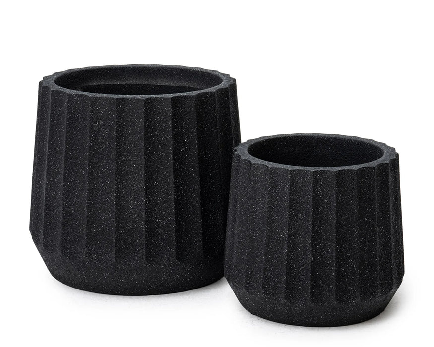 CUPCAKE - Pot décoratif intérieur 14" noir