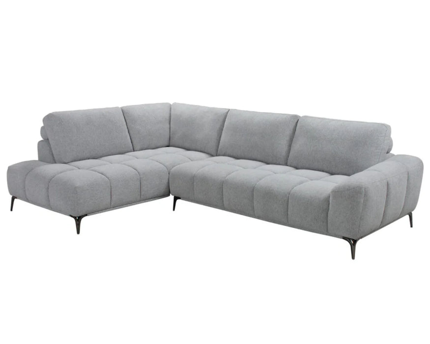 TEMPO - Sofa sectionnel 116" gris