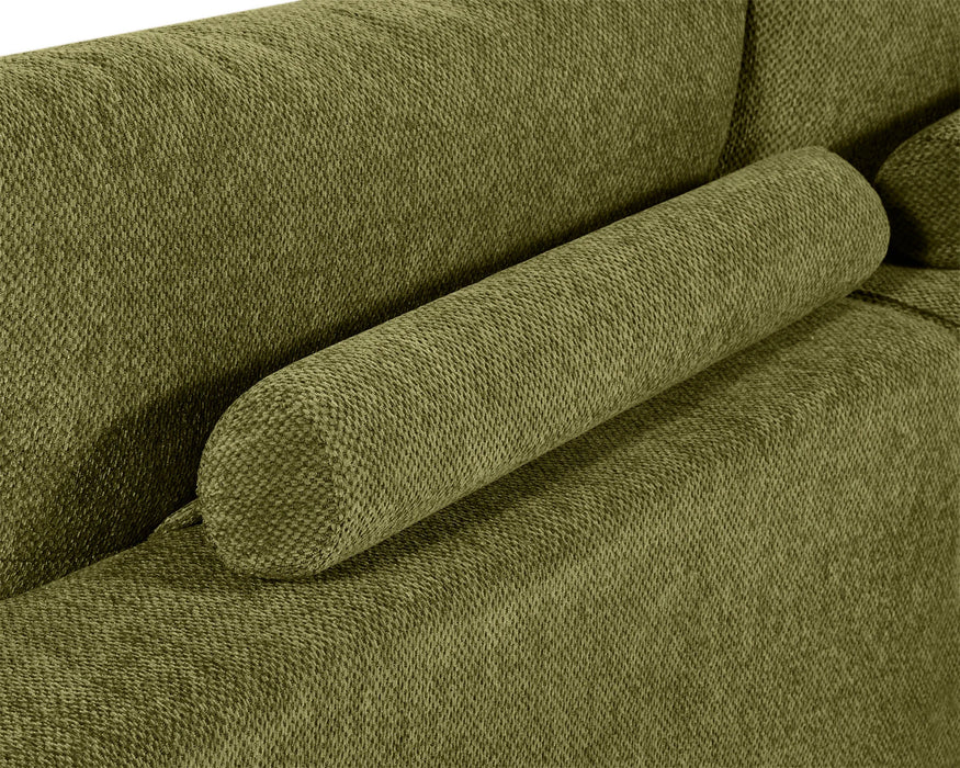OLIVIA - Sofa sectionnel 120" vert forêt