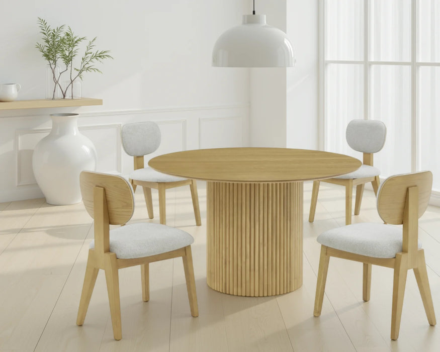 HÉLÈNE - 52" Scandinavian Oak Dining Table