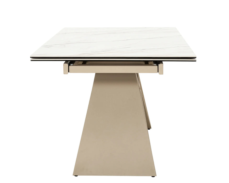 MALIBOU - Table de cuisine extensible 71" - 102" en céramique