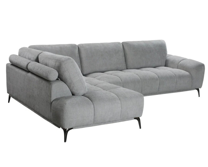 TEMPO - Sofa sectionnel 116" gris