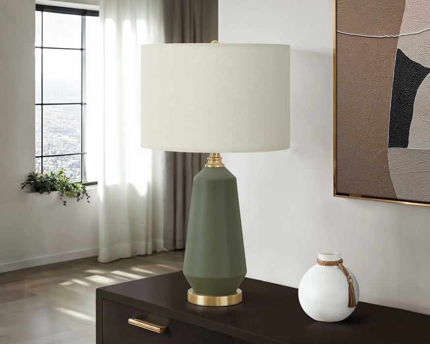 VERDE - Lampe de table en céramique verte