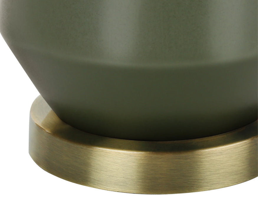 VERDE - Lampe de table en céramique verte