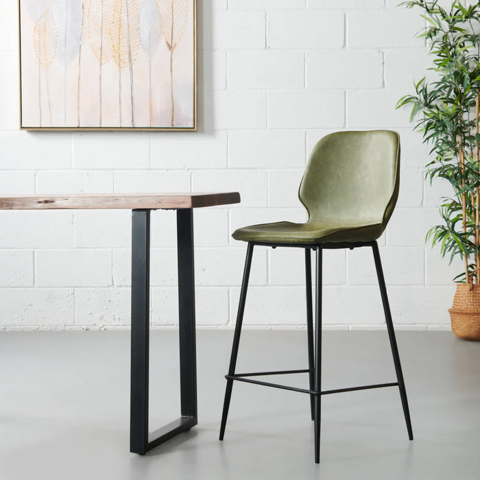 MONROE - Tabouret de bar vert