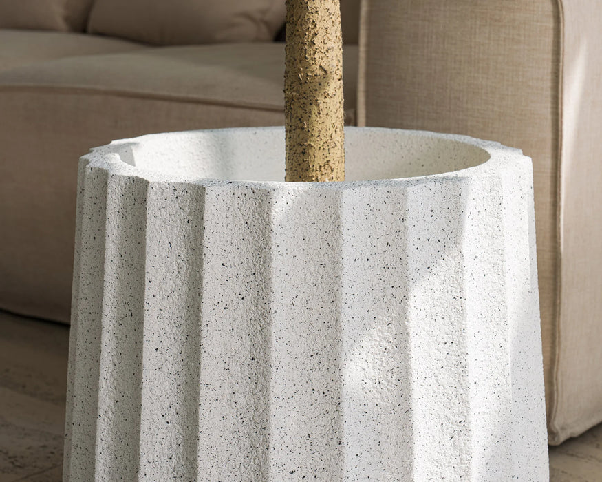 CUPCAKE - Pot décoratif intérieur 14" blanc