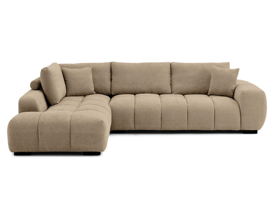 OLIVIA - Sofa sectionnel 120" taupe