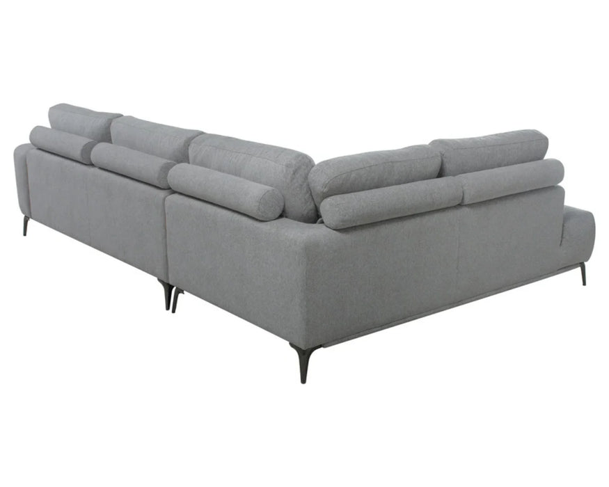 TEMPO - Sofa sectionnel 116" gris