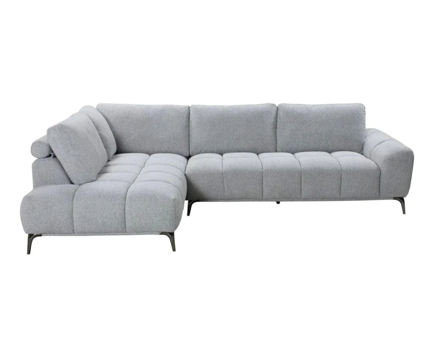 TEMPO - Sofa sectionnel 116" gris