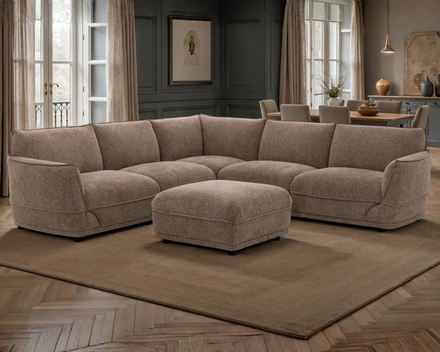 SCALA - Sofa sectionnel 111" taupe