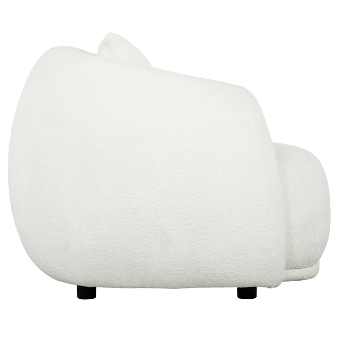 DIANA - Sofa 90" sherpa blanc