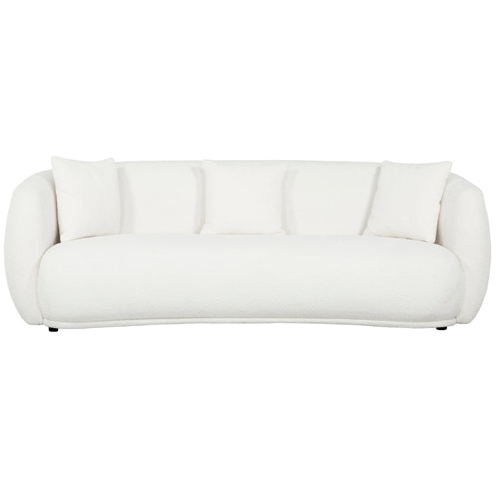 DIANA - Sofa 90" sherpa blanc