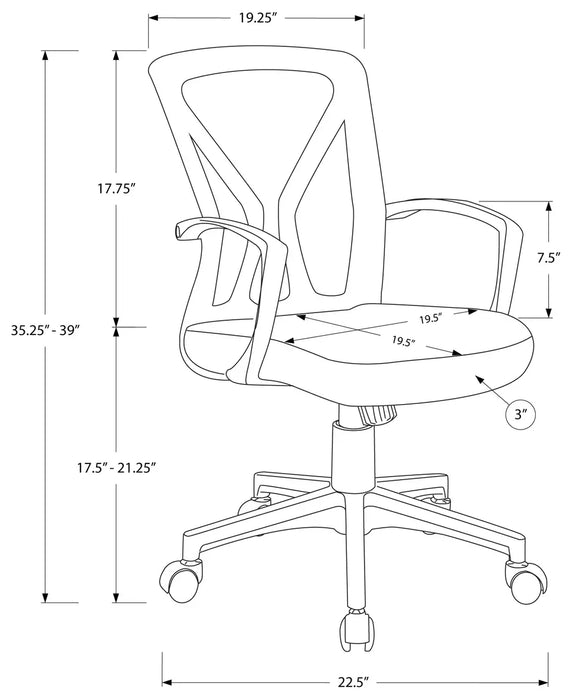 HECTOR - Chaise de bureau inclinable