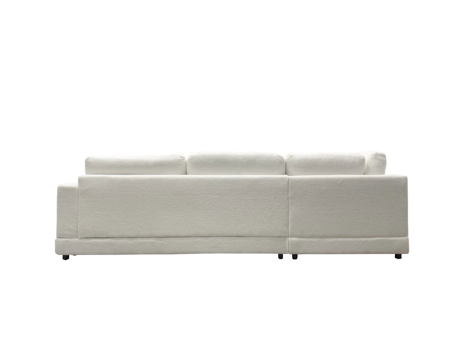 Milano - Sofa 110" sherpa blanc