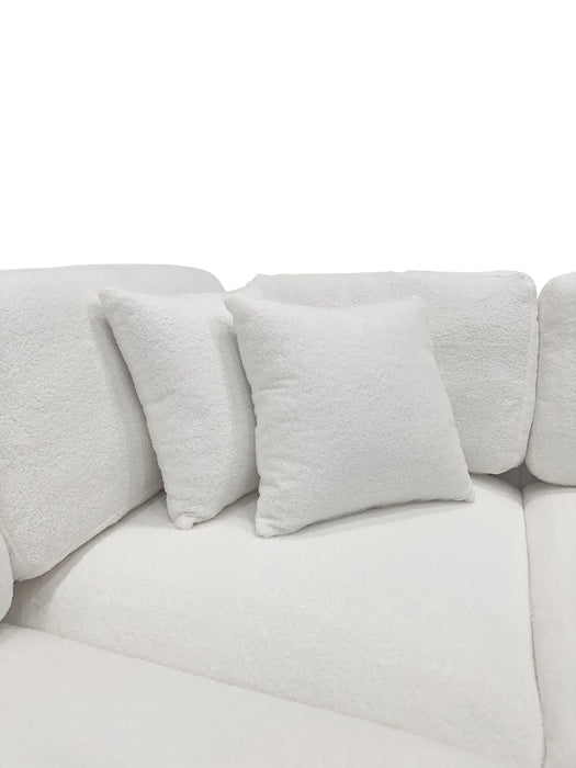 Milano - Sofa 110" sherpa blanc