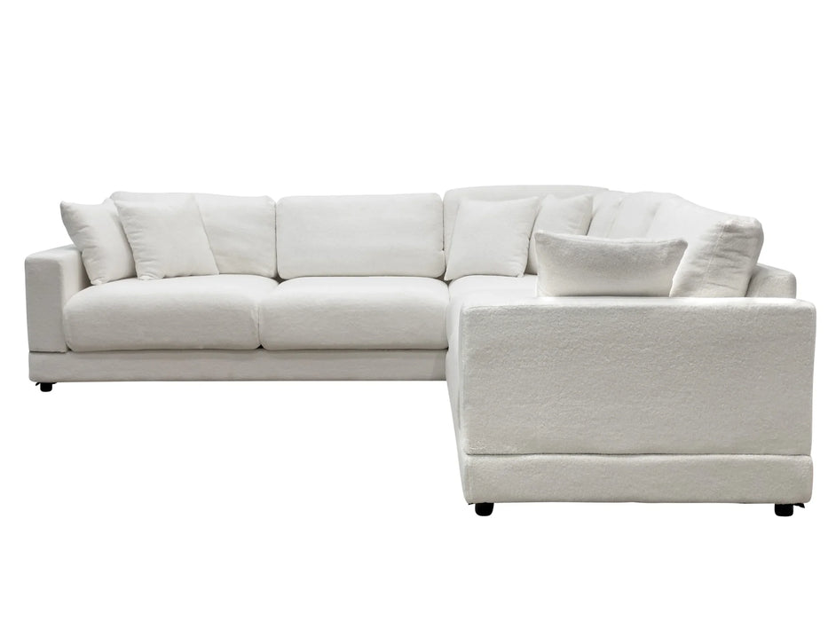 Milano - Sofa 110" sherpa blanc