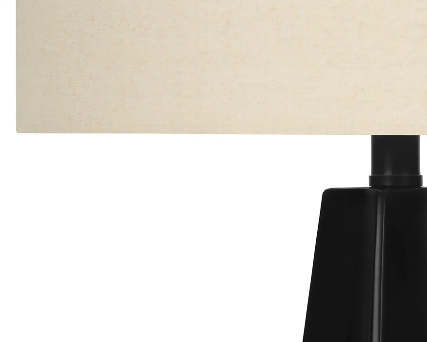 LÉNY - Lampe de table noir résine 27"H