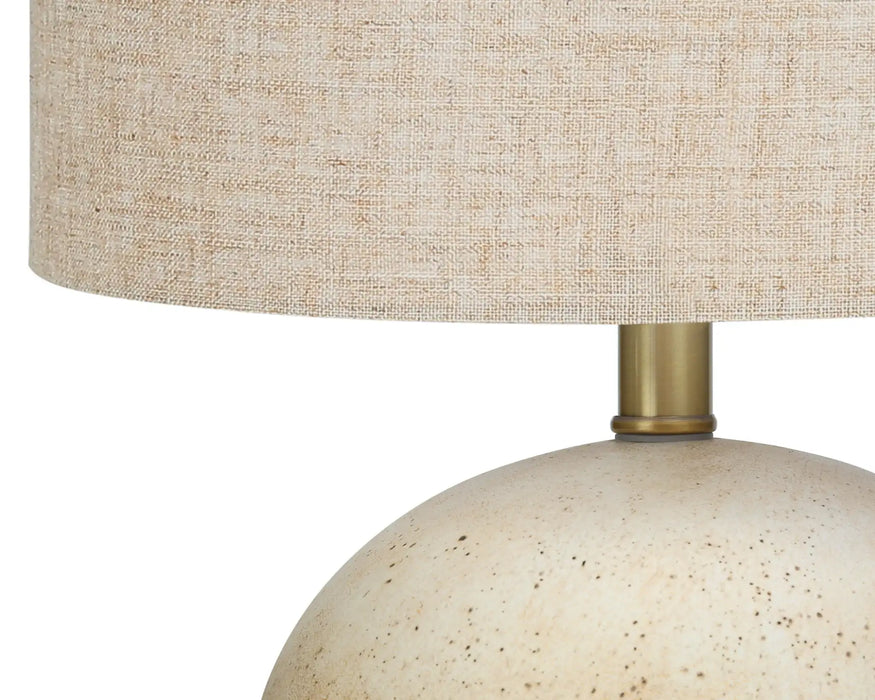 HALO - Lampe de table béton beige 20"H