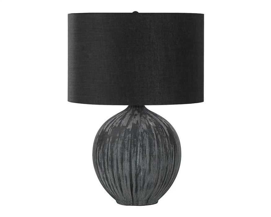 ADRIEN - Lampe de table 23" noir céramique