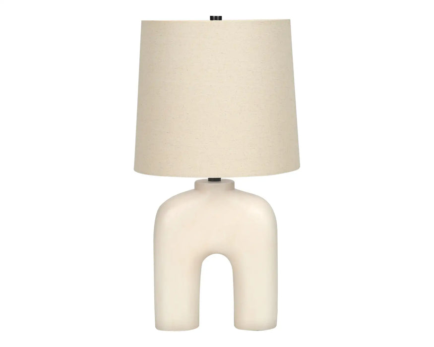 ELI - Lampe de table crème résine 25"H