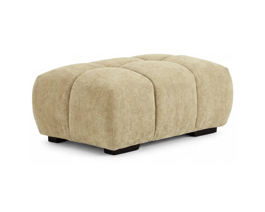 OLIVIA - 39" beige ottoman
