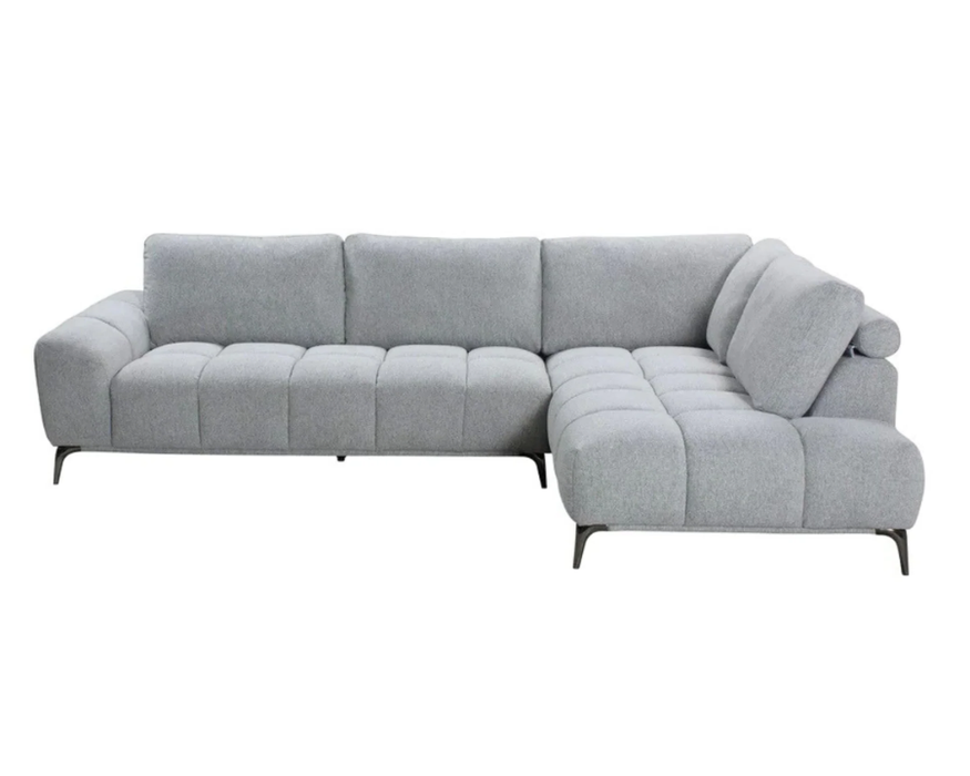 TEMPO - Sofa sectionnel 116" gris