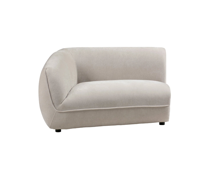 BALIN - Left chair 52" taupe