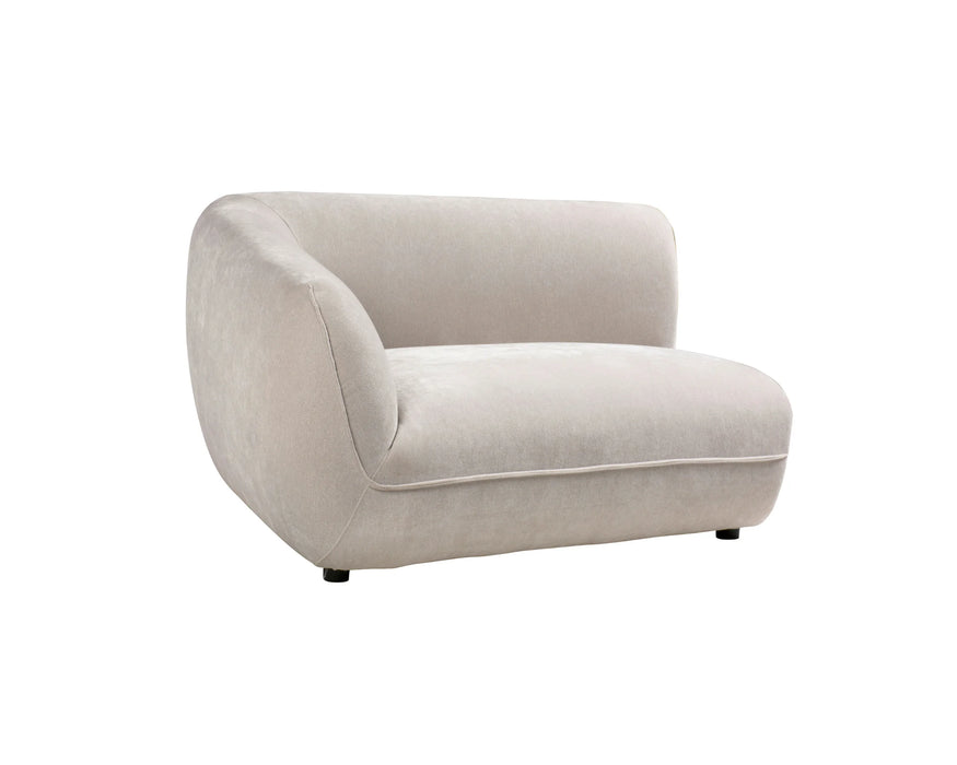 BALIN - Left chair 52" taupe
