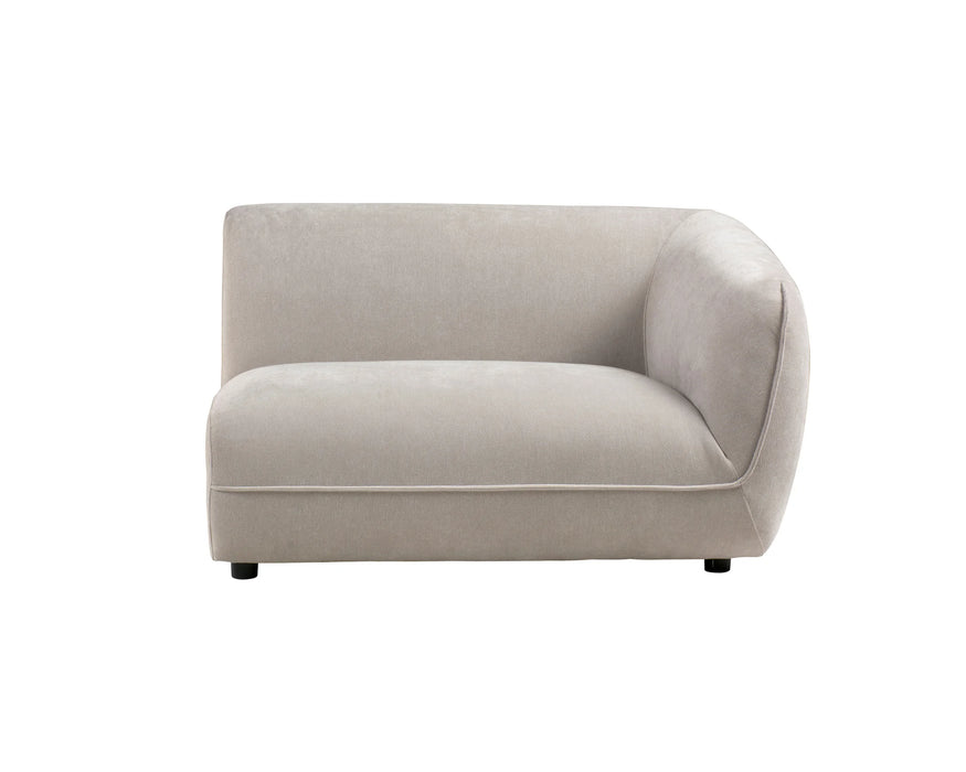 BALIN - 52" straight chair, taupe