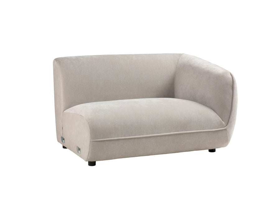 BALIN - 52" straight chair, taupe