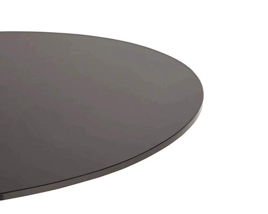 MAEVA - Table d'appoint 24" vitre noir et béton