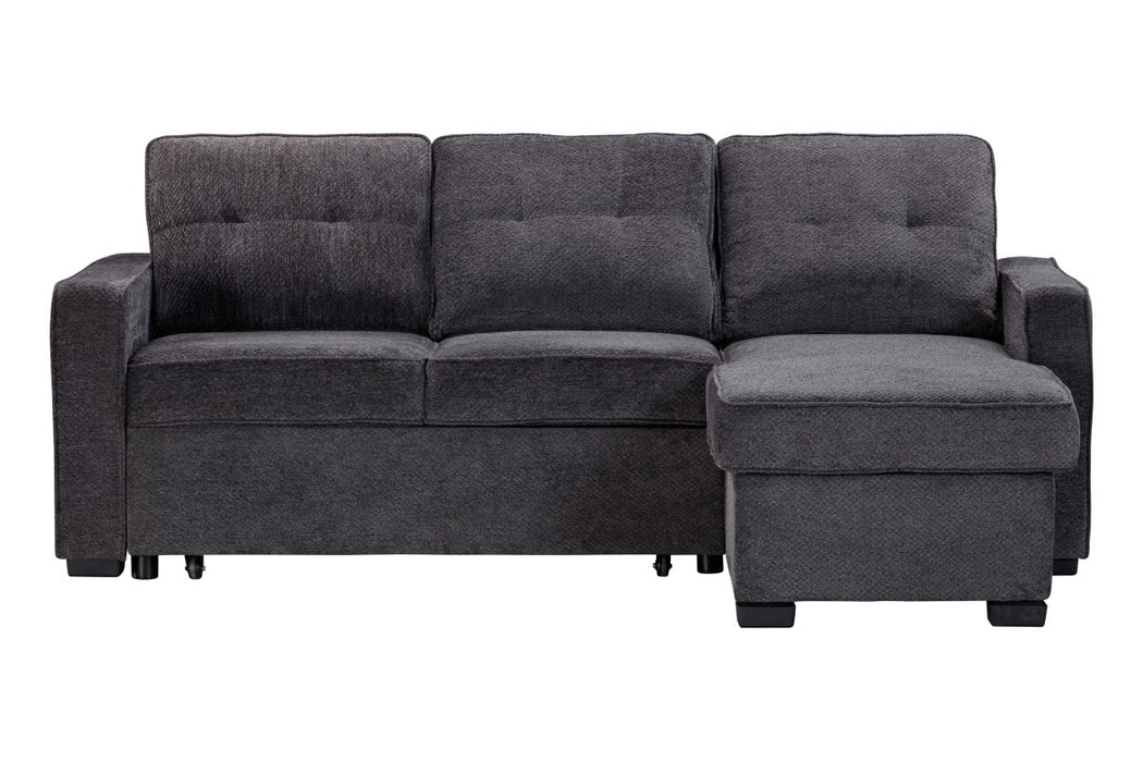 LUDO - Sofa-lit 87" réversible charcoal