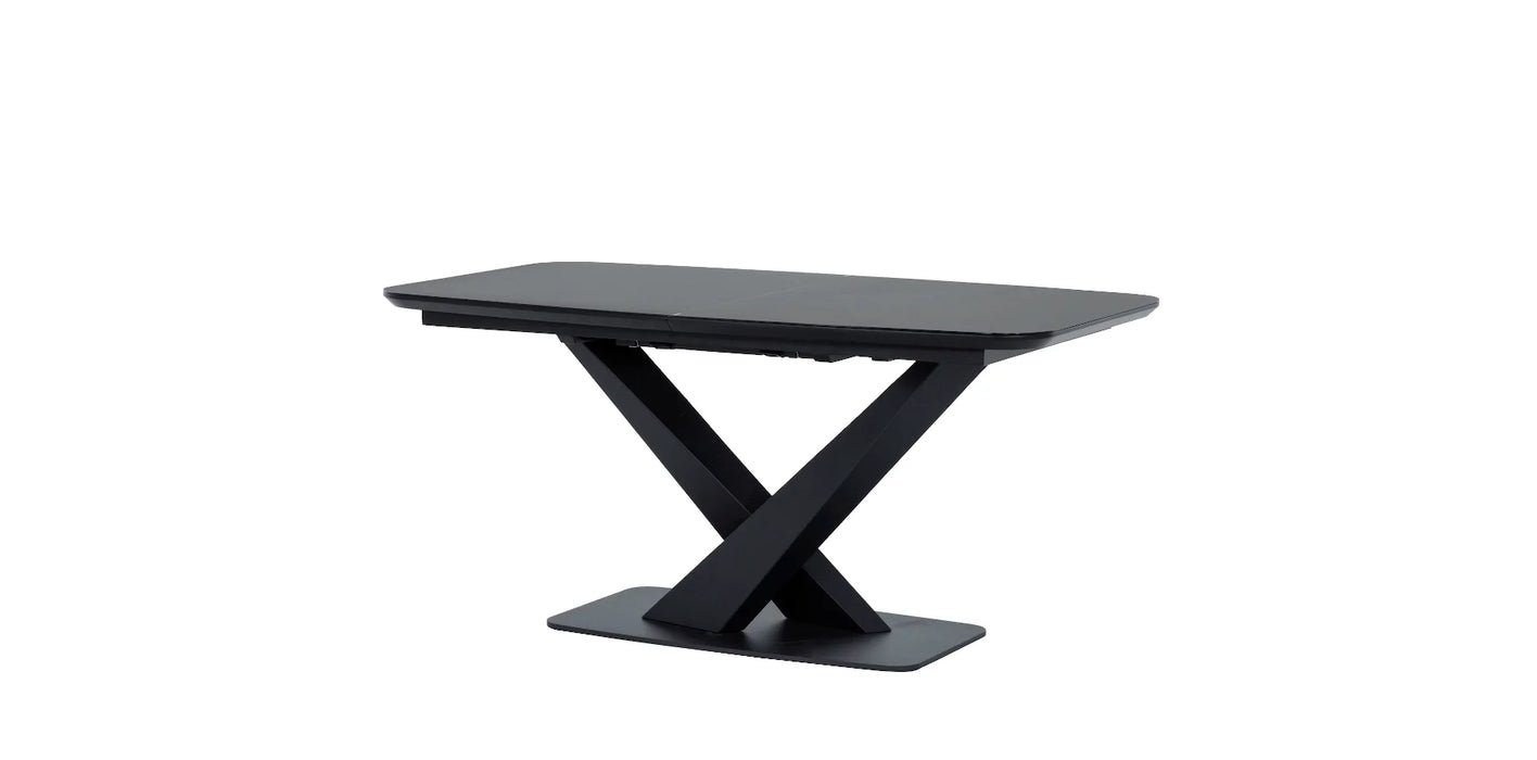 NOVA - Table à manger extensible 83" noir moderne