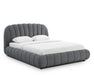 Base de lit ANOUK gris ardoise vue en angle - Nuasis