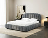 Base de lit ANOUK gris ardoise dans une chambre contemporaine - Nuasis