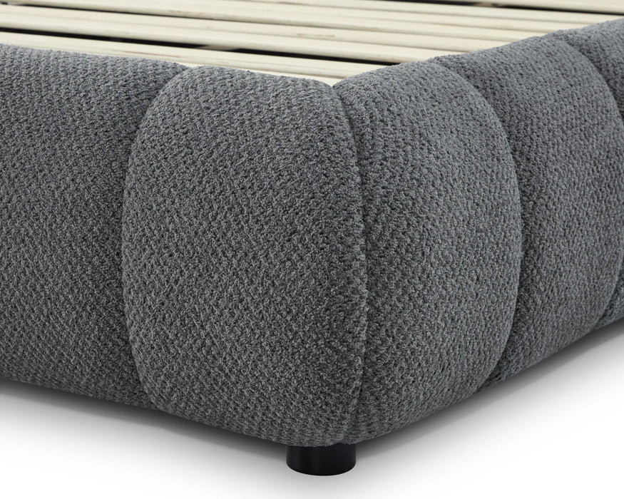 Pieds noirs base de lit ANOUK gris ardoise — Nuasis