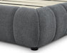 Pieds noirs base de lit ANOUK gris ardoise — Nuasis