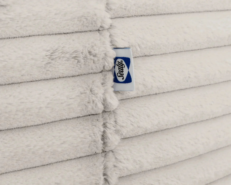 TEDDY - Giant 60" beanbag in taupe corduroy