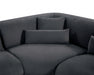 Zoom sur le module d'angle du sectionnel BALIN noir