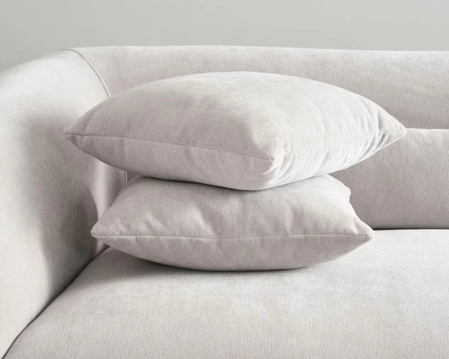 Zoom sur le tissu gris du sofa BALIN