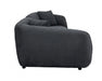 Sofa BALIN noir, vue de côté