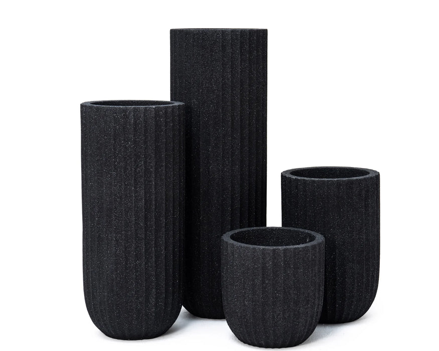 BEACH - Pot décoratif intérieur 12" noir