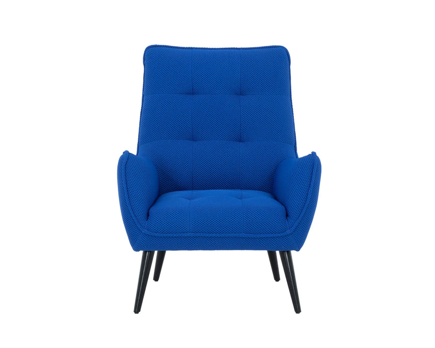 NORA - Fauteuil 32" tissu bleu