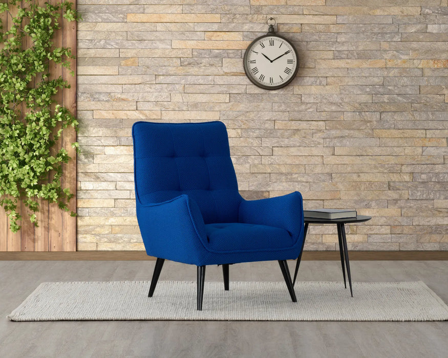 NORA - Fauteuil 32" tissu bleu