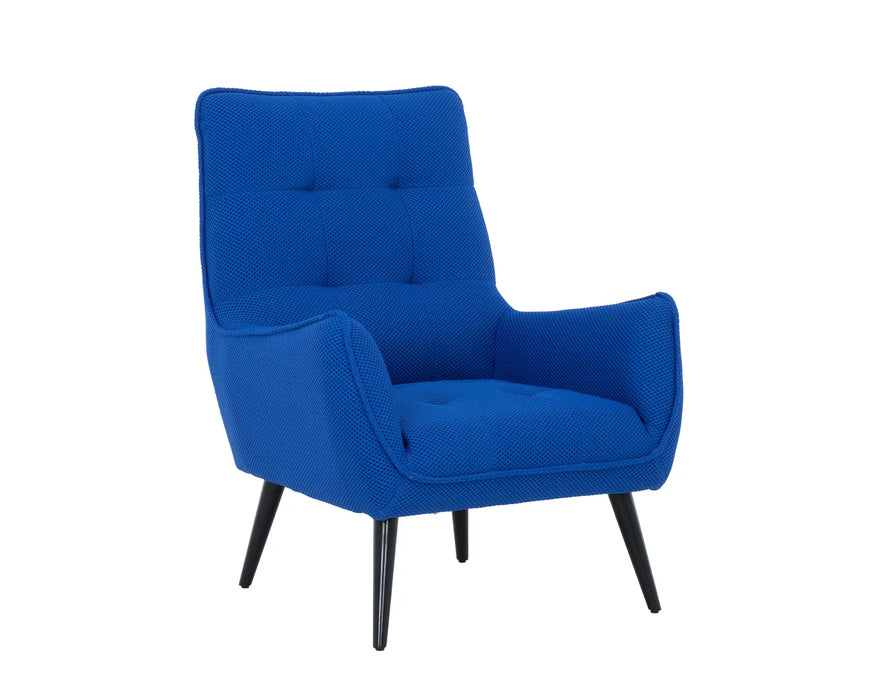 NORA - Fauteuil 32" tissu bleu