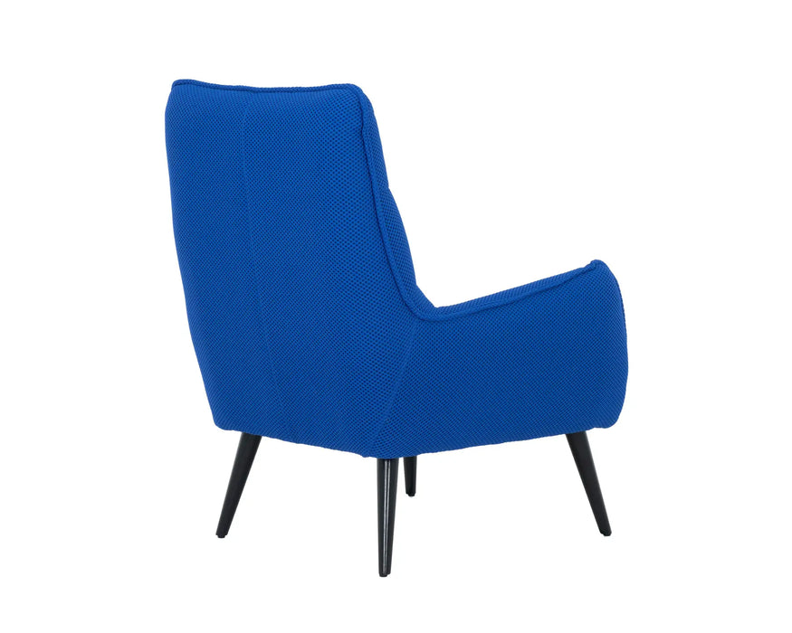 NORA - Fauteuil 32" tissu bleu