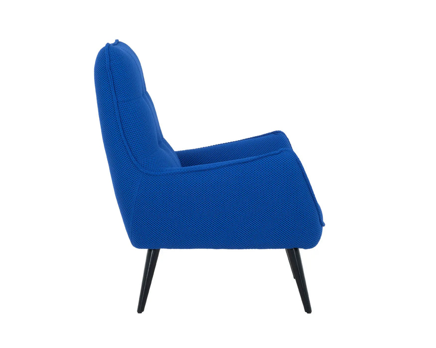 NORA - Fauteuil 32" tissu bleu