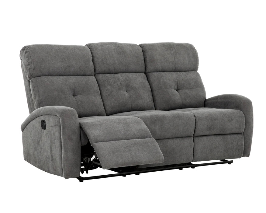 YORK - Sofa 74" inclinable gris