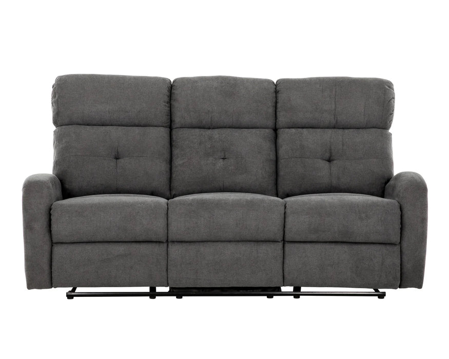 YORK - Sofa 74" inclinable gris