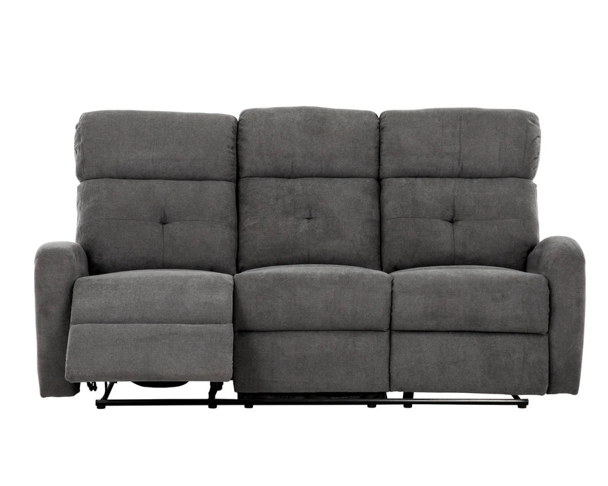 YORK - Sofa 74" inclinable gris